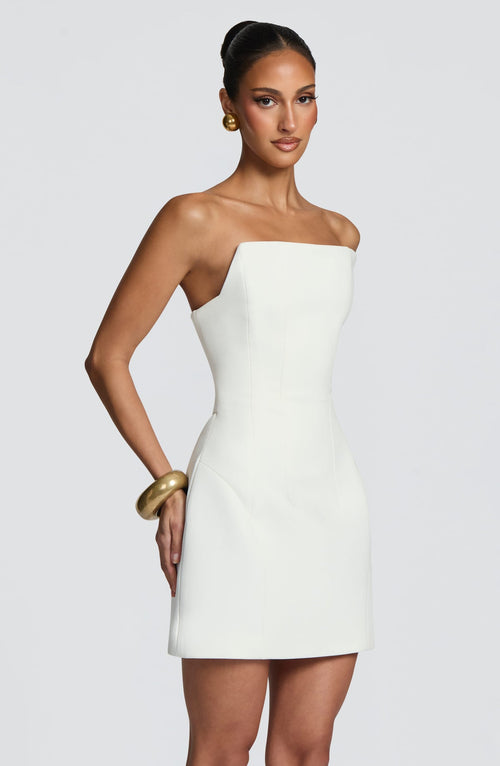 Robe courte Cadence — Ivoire — vue 2