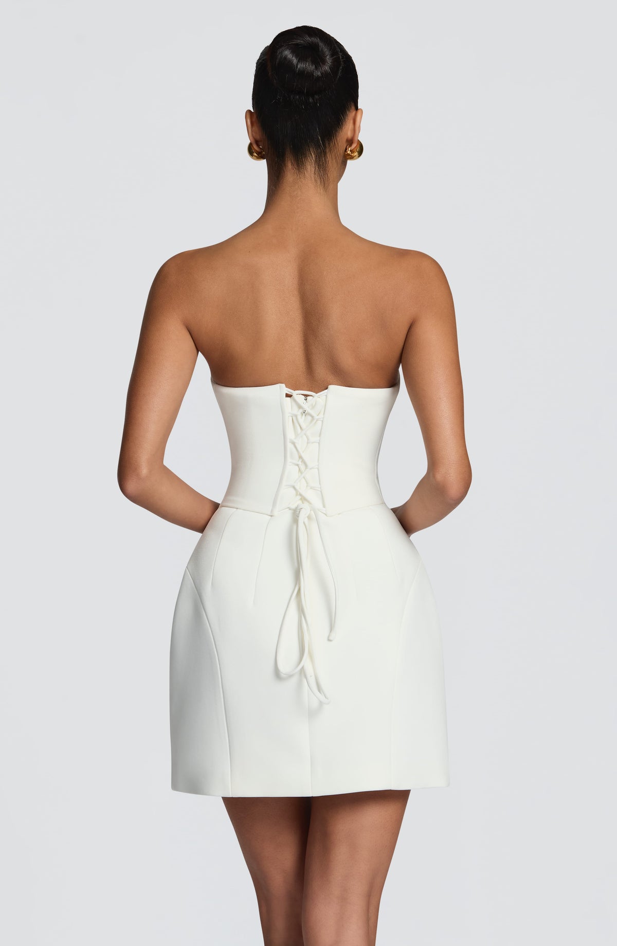 Robe courte Cadence — Ivoire — vue 3