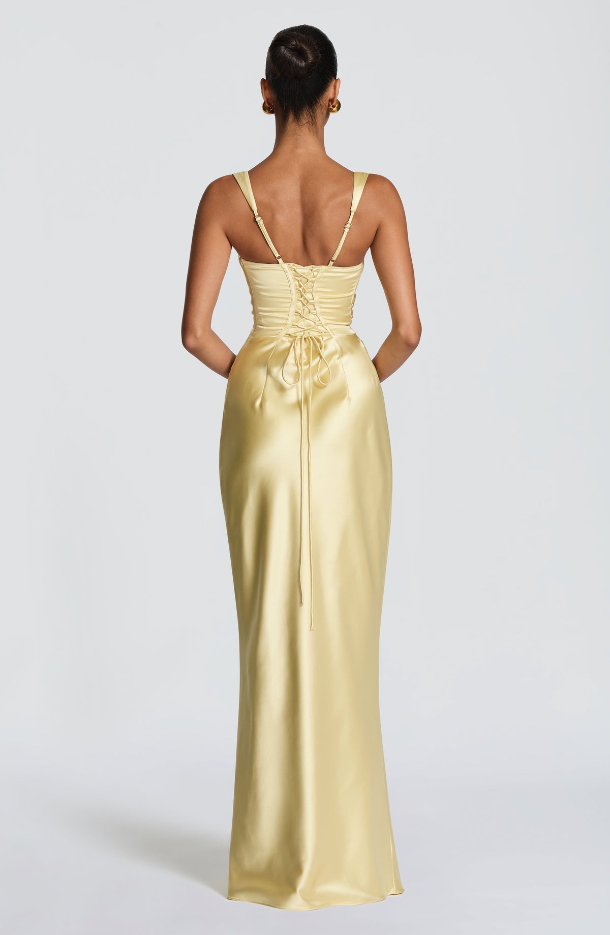 Robe longue Calanthe — Citron — vue 2