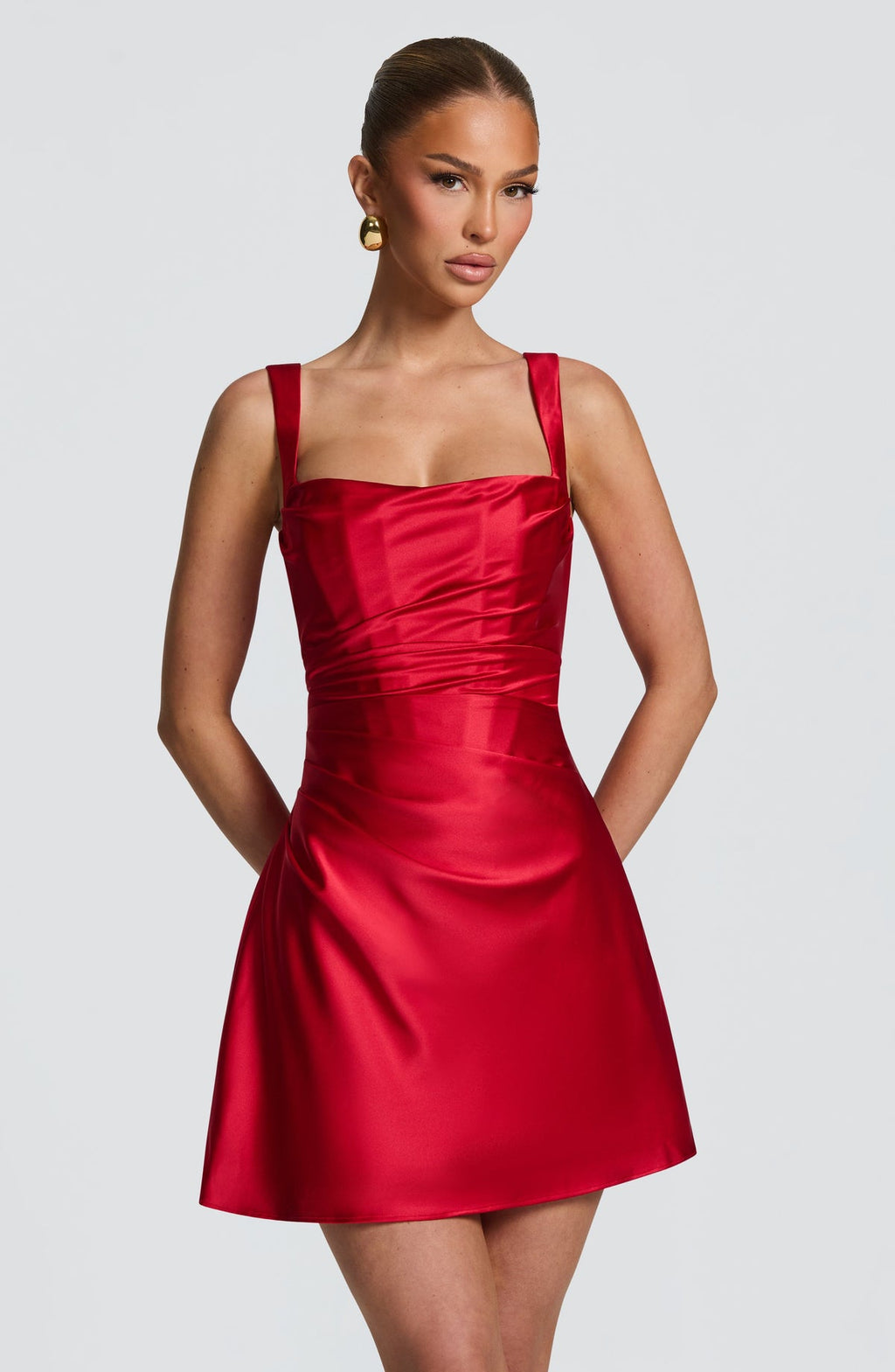 Robe courte Calanthe — Rouge