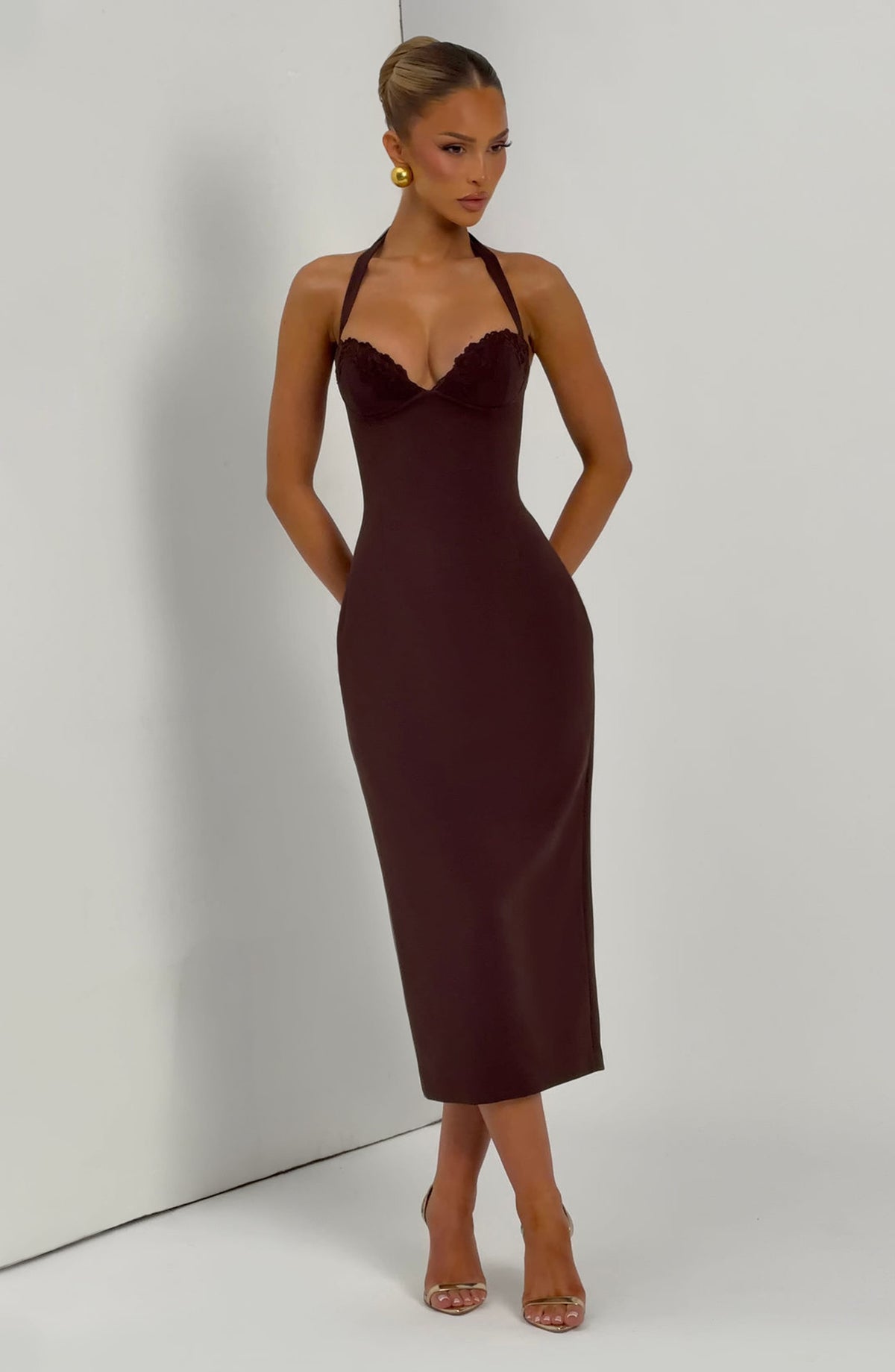 Robe midi Cassia — Prune — vue 5