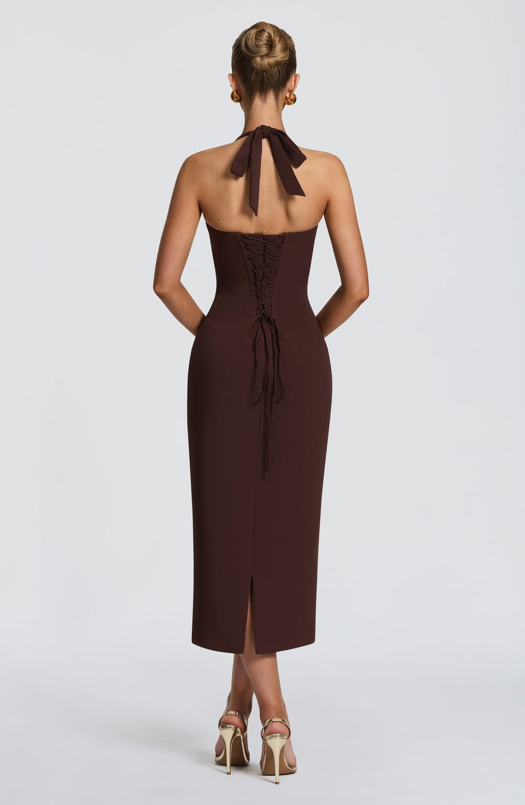 Robe midi Cassia — Prune — vue 2