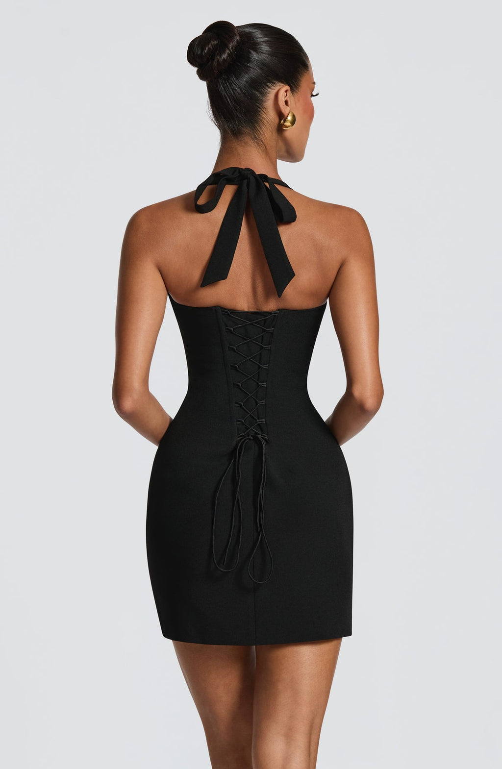 Robe courte Cassia — Noir — vue 2