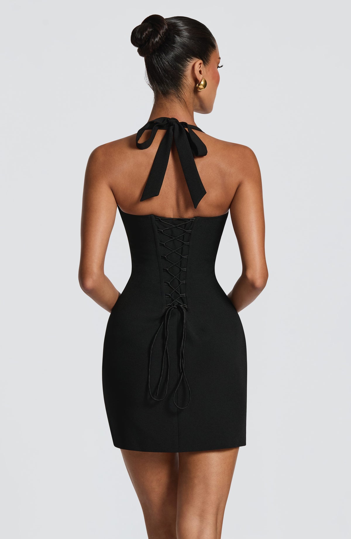 Robe courte Cassia — Noir — vue 2