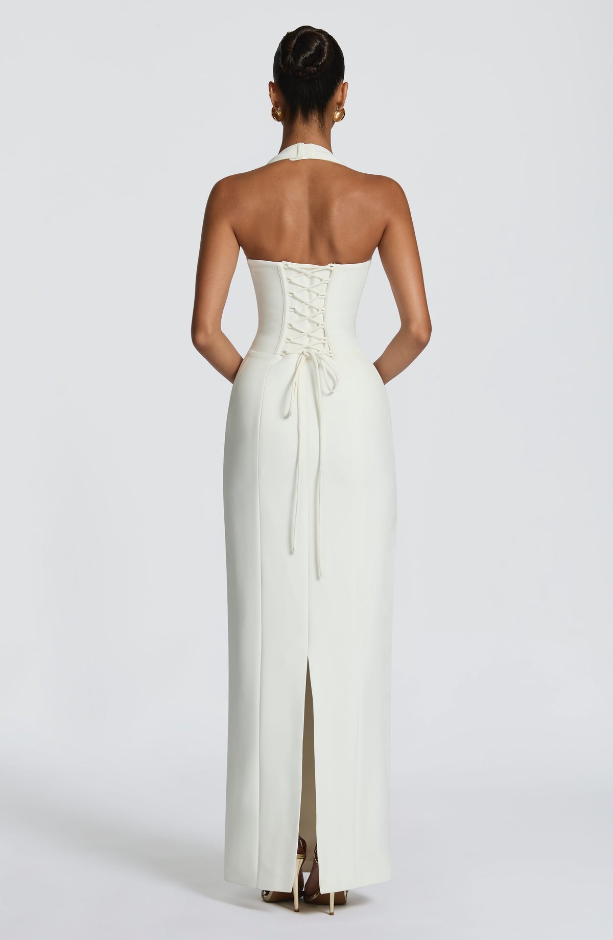 Robe longue Charlotte — Ivoire — vue 2