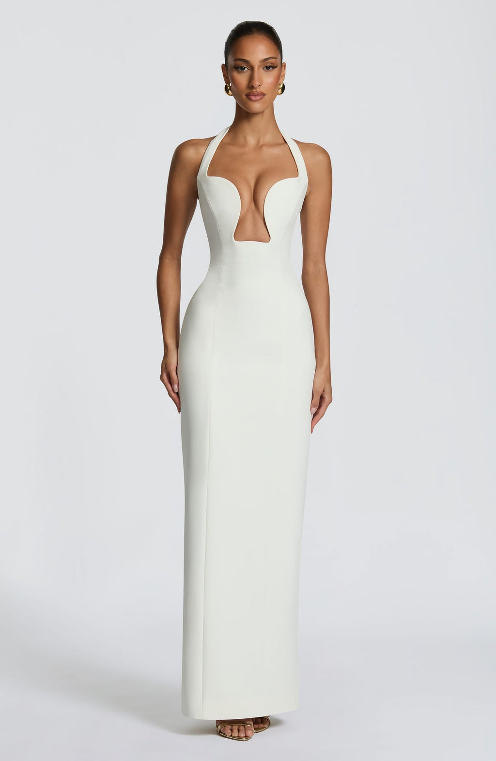 Robe longue Charlotte — Ivoire