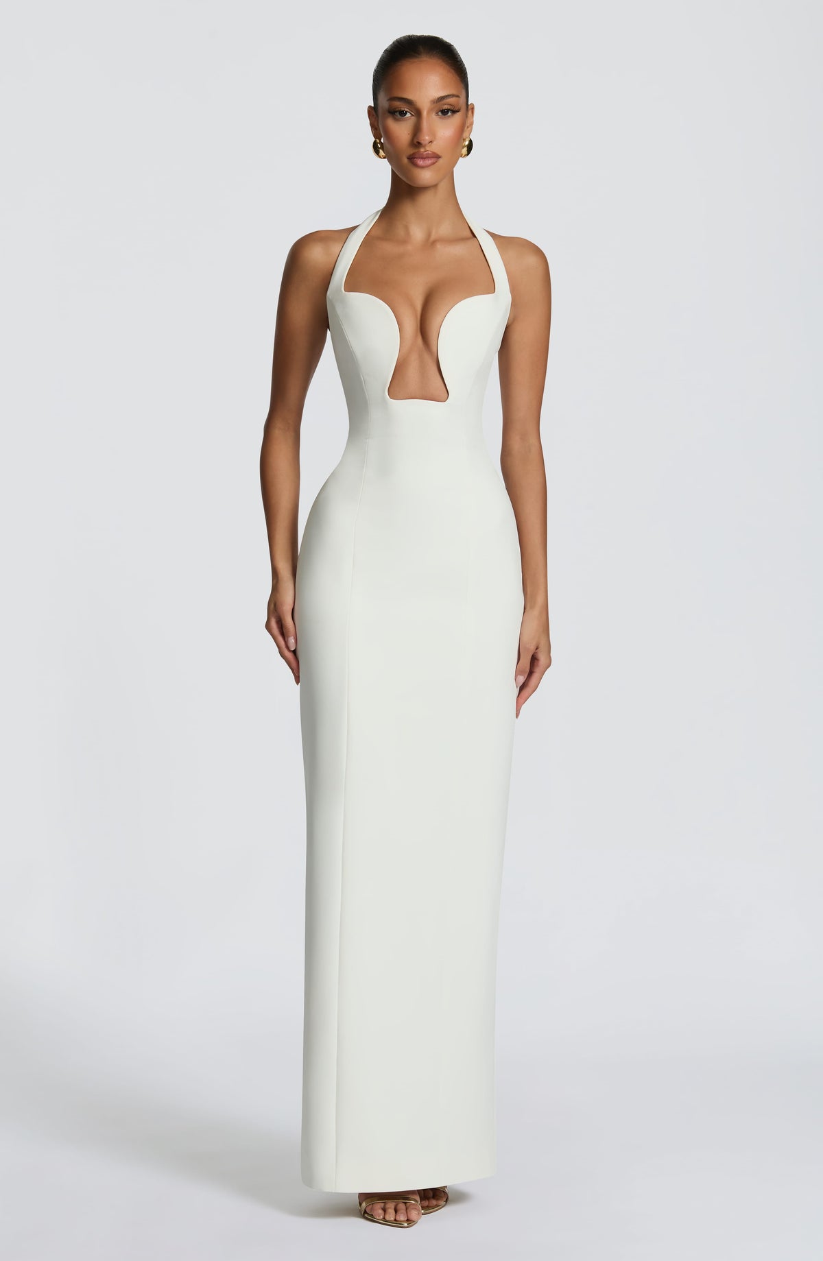 Robe longue Charlotte — Ivoire