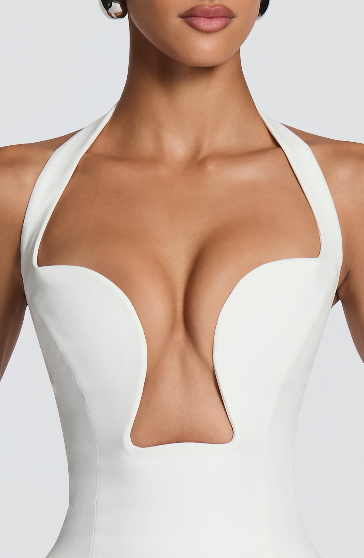 Robe courte Charlotte — Ivoire — vue 4