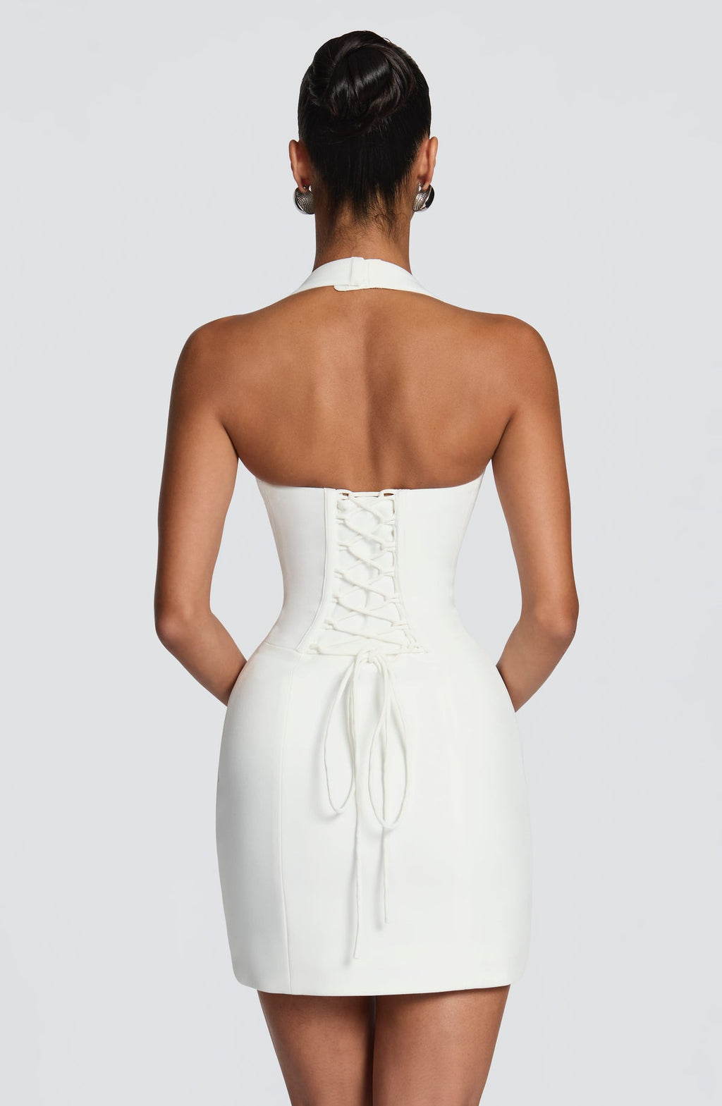 Robe courte Charlotte — Ivoire — vue 2