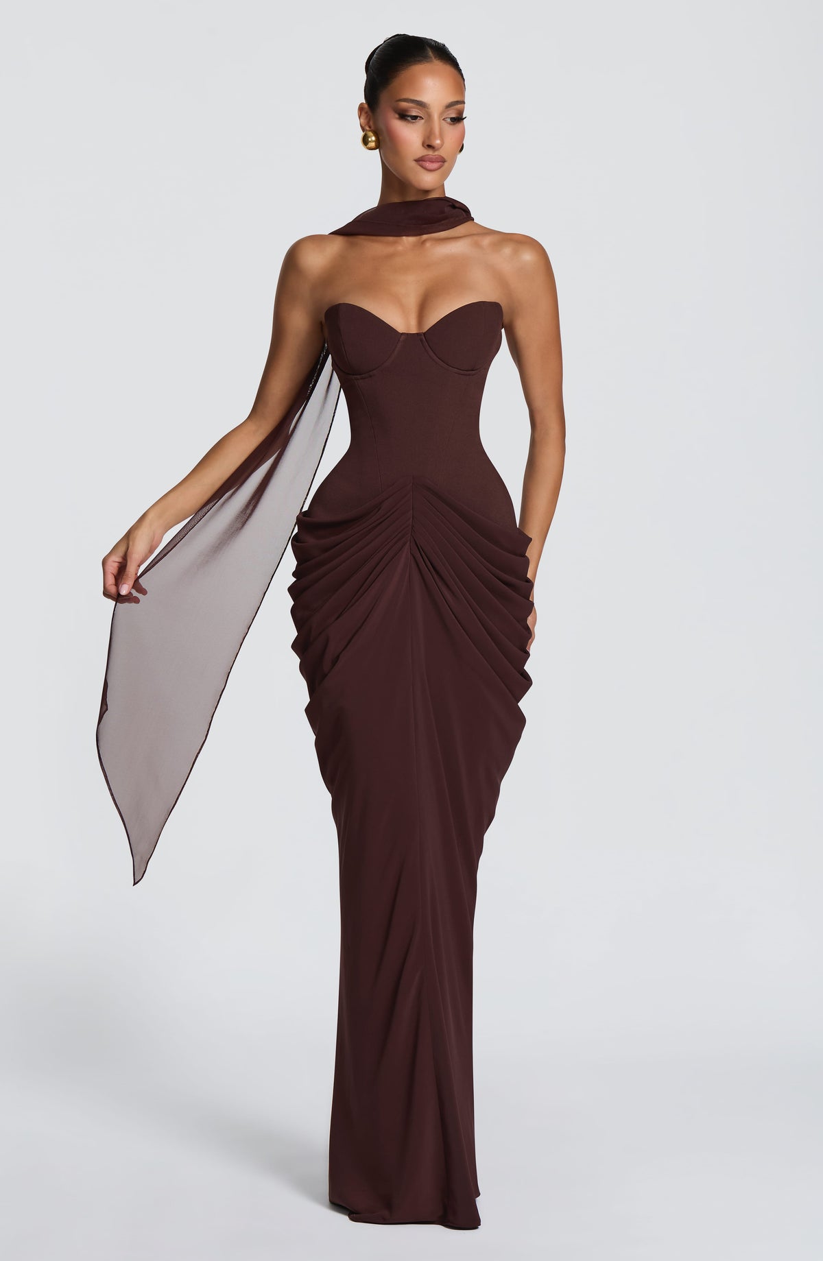 Robe longue Chiara — Prune