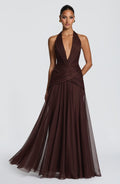 Robe longue Cleo — Prune
