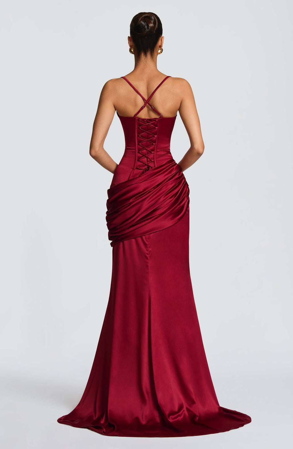 Robe de soirée Connie — Bordeaux — vue 3