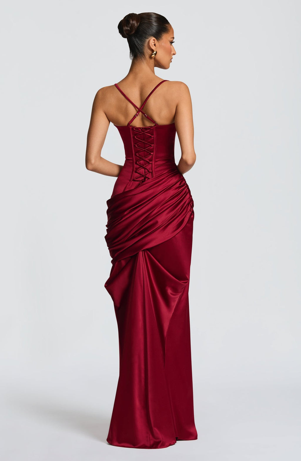 Robe de soirée Connie — Bordeaux — vue 5