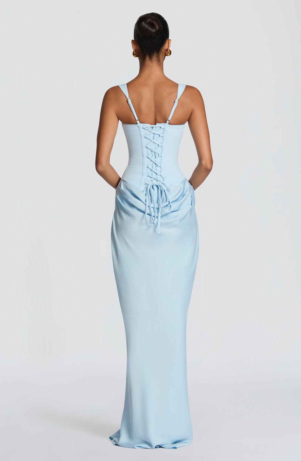 Abito lungo Cornelia — Azzurro baby — vista 2