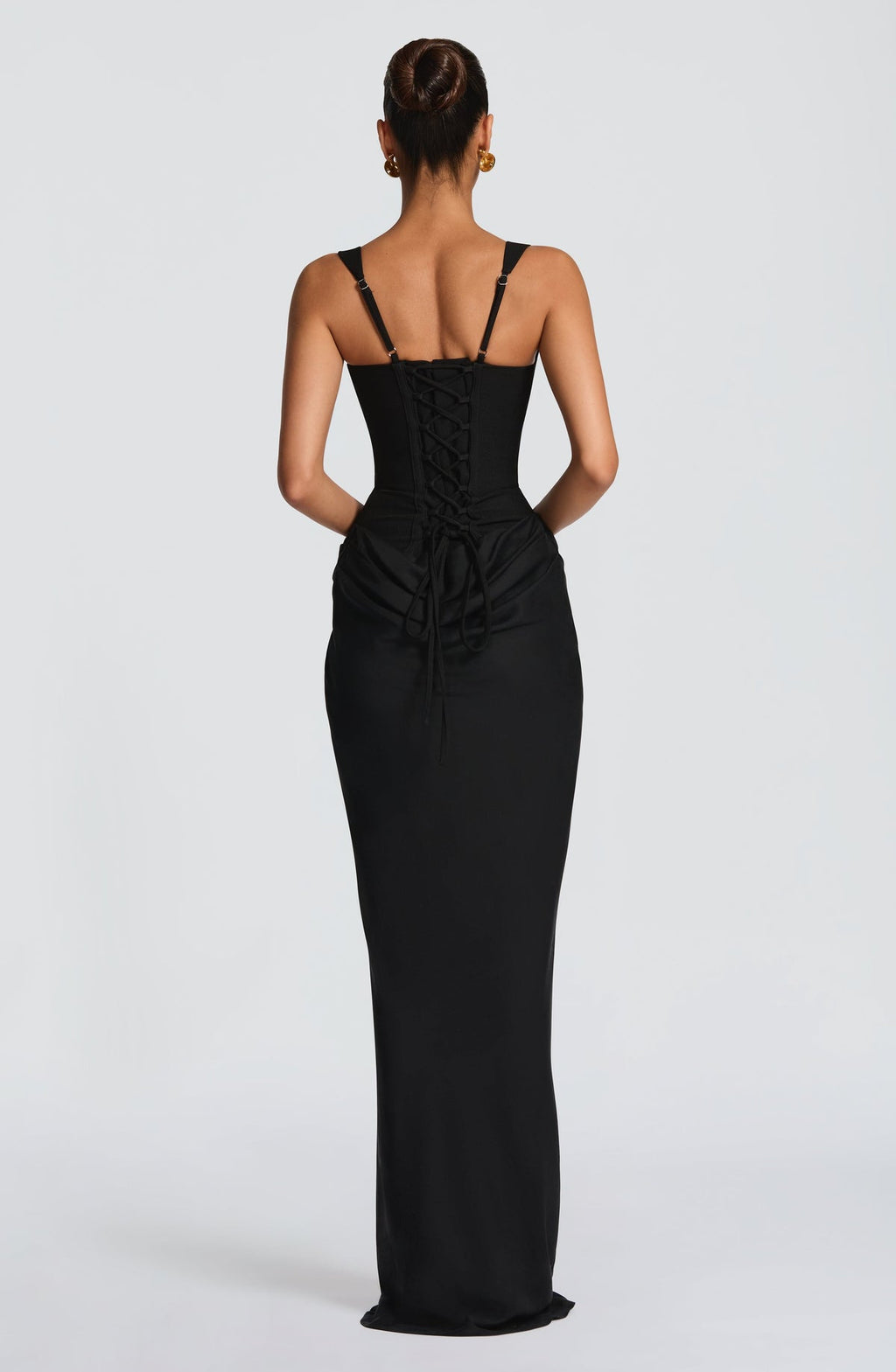 Robe longue Cornelia — Noir — vue 2
