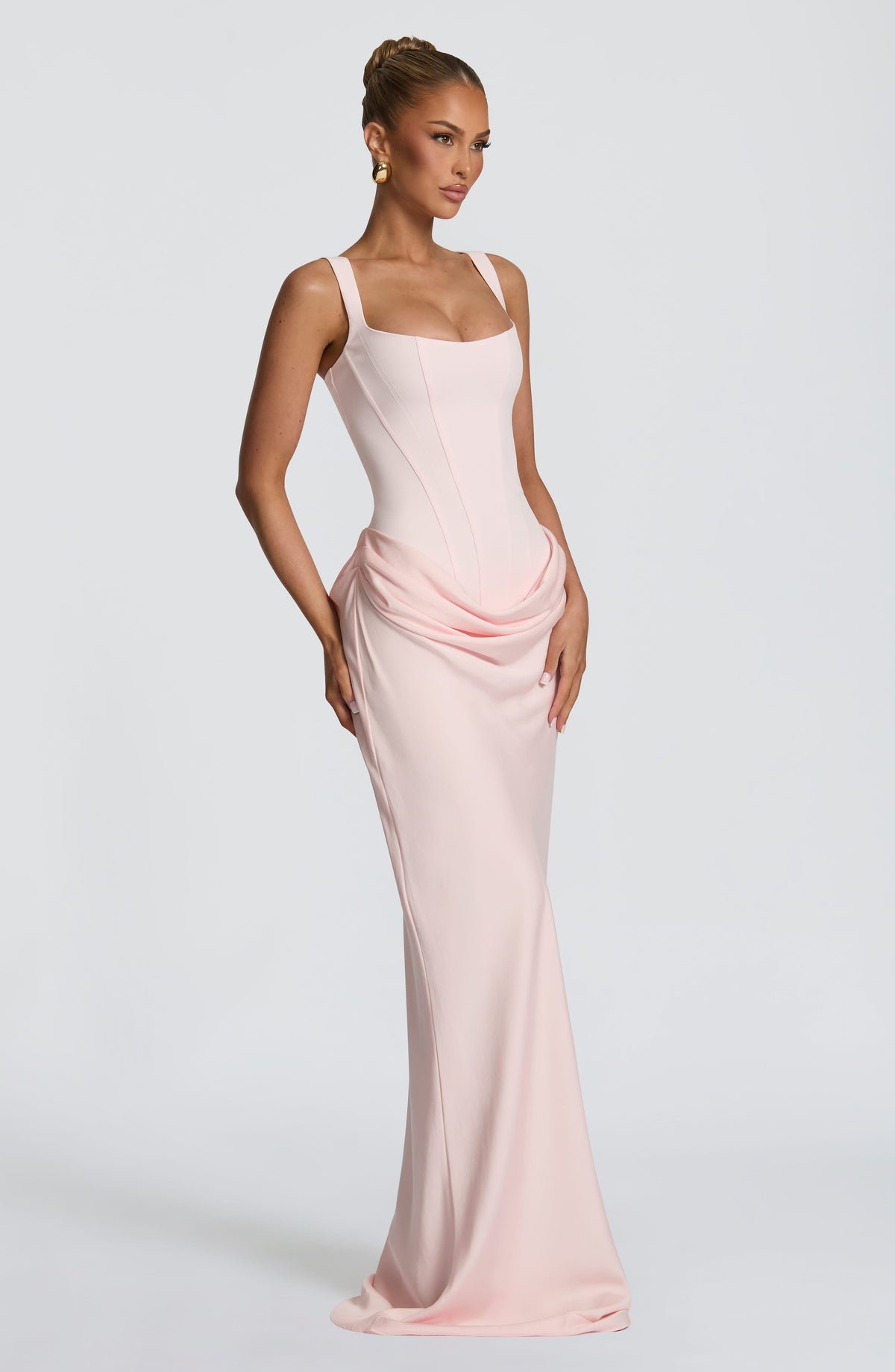Robe longue Cornelia — Blush — vue 3
