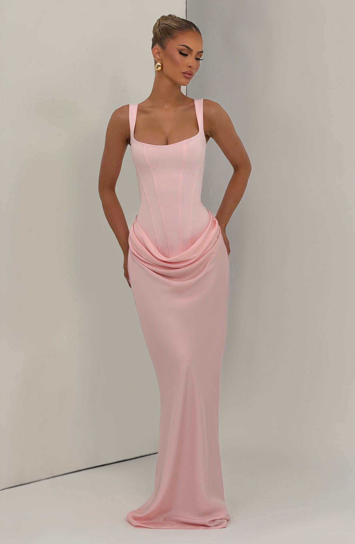 Robe longue Cornelia — Blush — vue 5