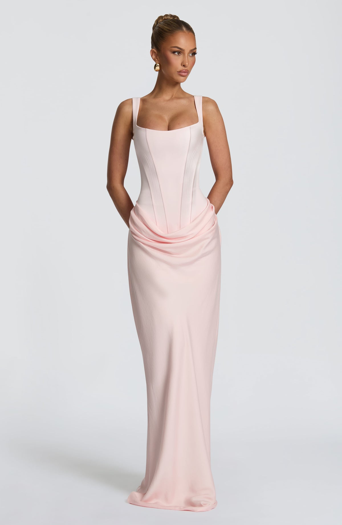 Robe longue Cornelia — Blush