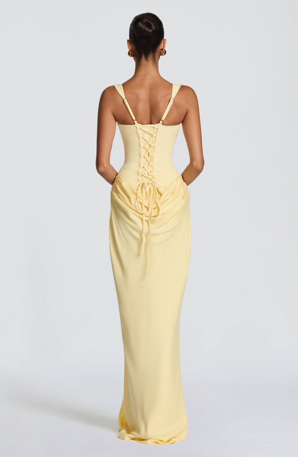 Robe longue Cornelia — Citron — vue 2