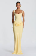 Robe longue Cornelia — Citron
