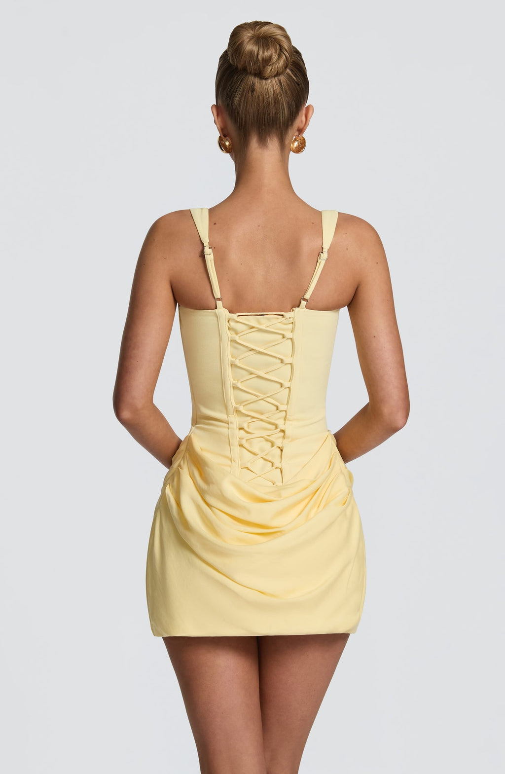 Robe courte Cornelia — Citron — vue 2