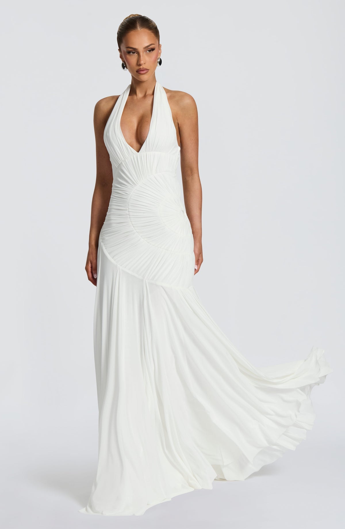 Robe longue Cova — Ivoire — vue 3