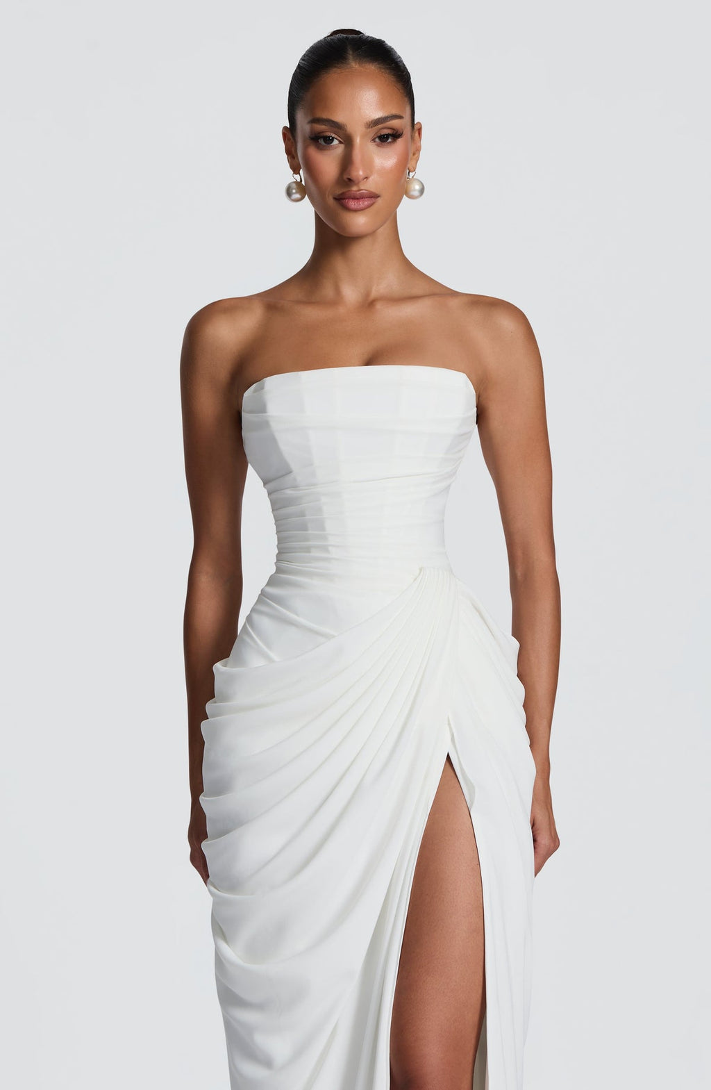 Robe longue Cyra — Ivoire — vue 4