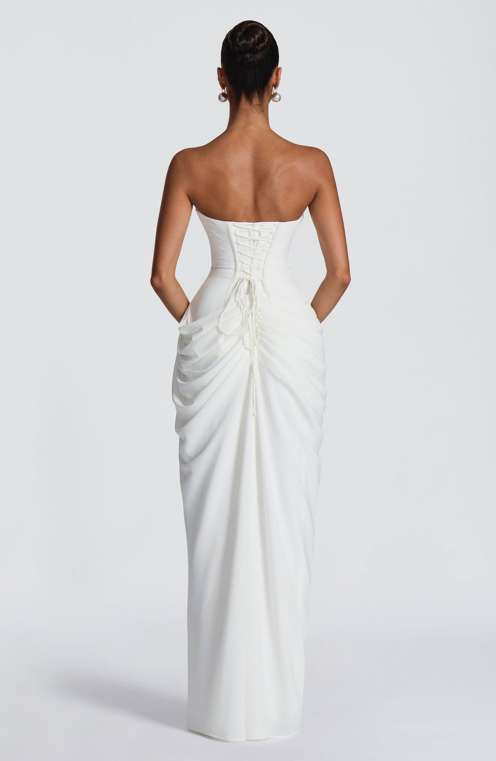 Robe longue Cyra — Ivoire — vue 2