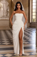 Robe longue Cyra — Ivoire