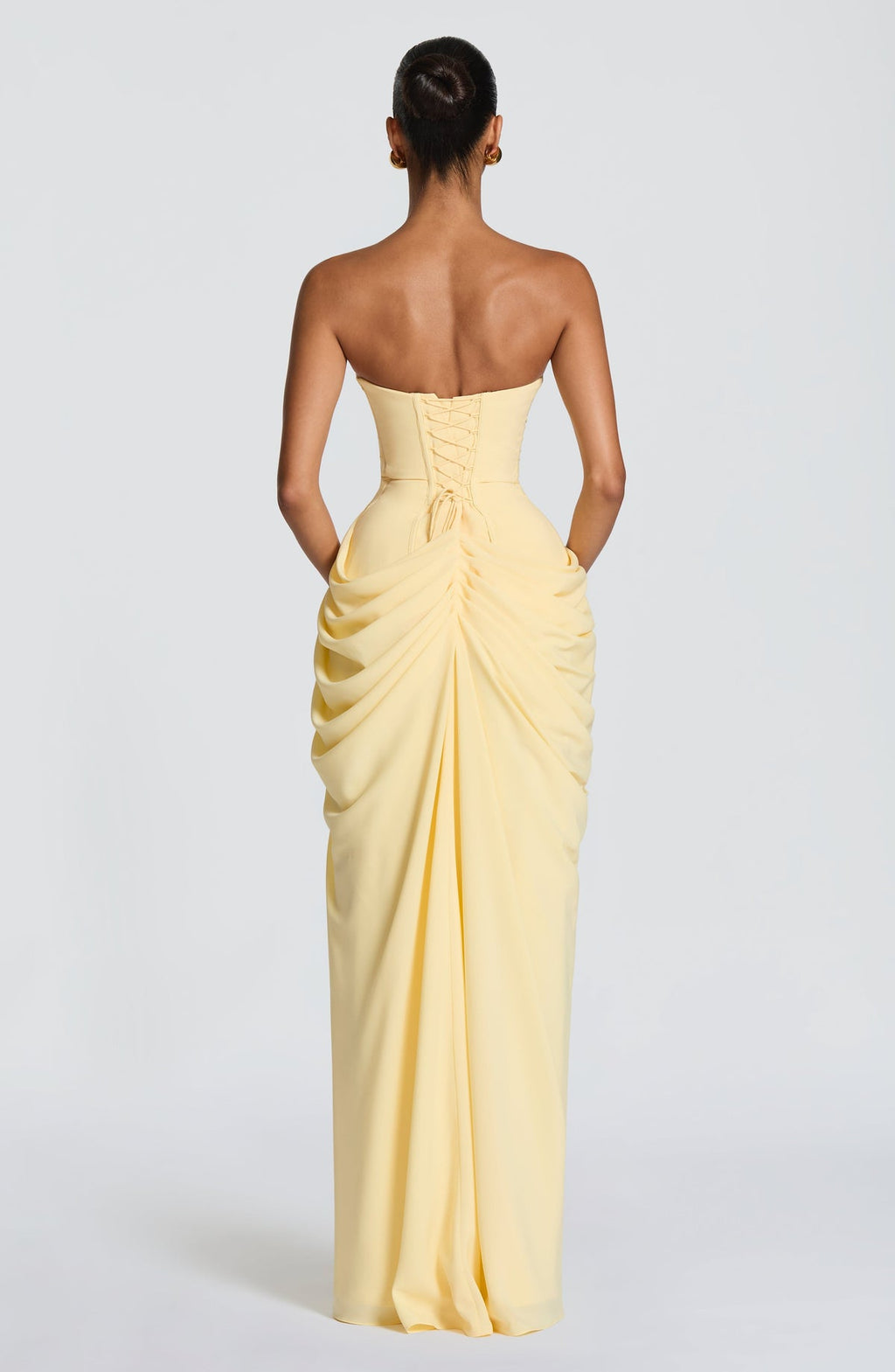 Robe longue Cyra — Citron — vue 2
