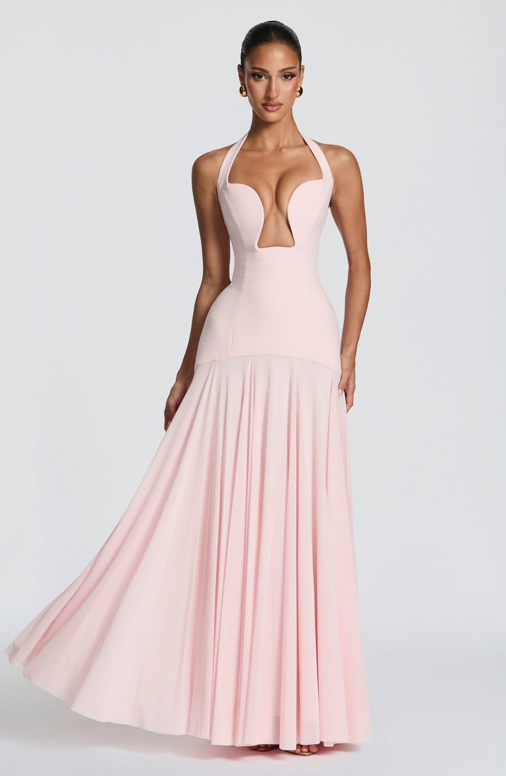 Robe longue Cyrene — Blush