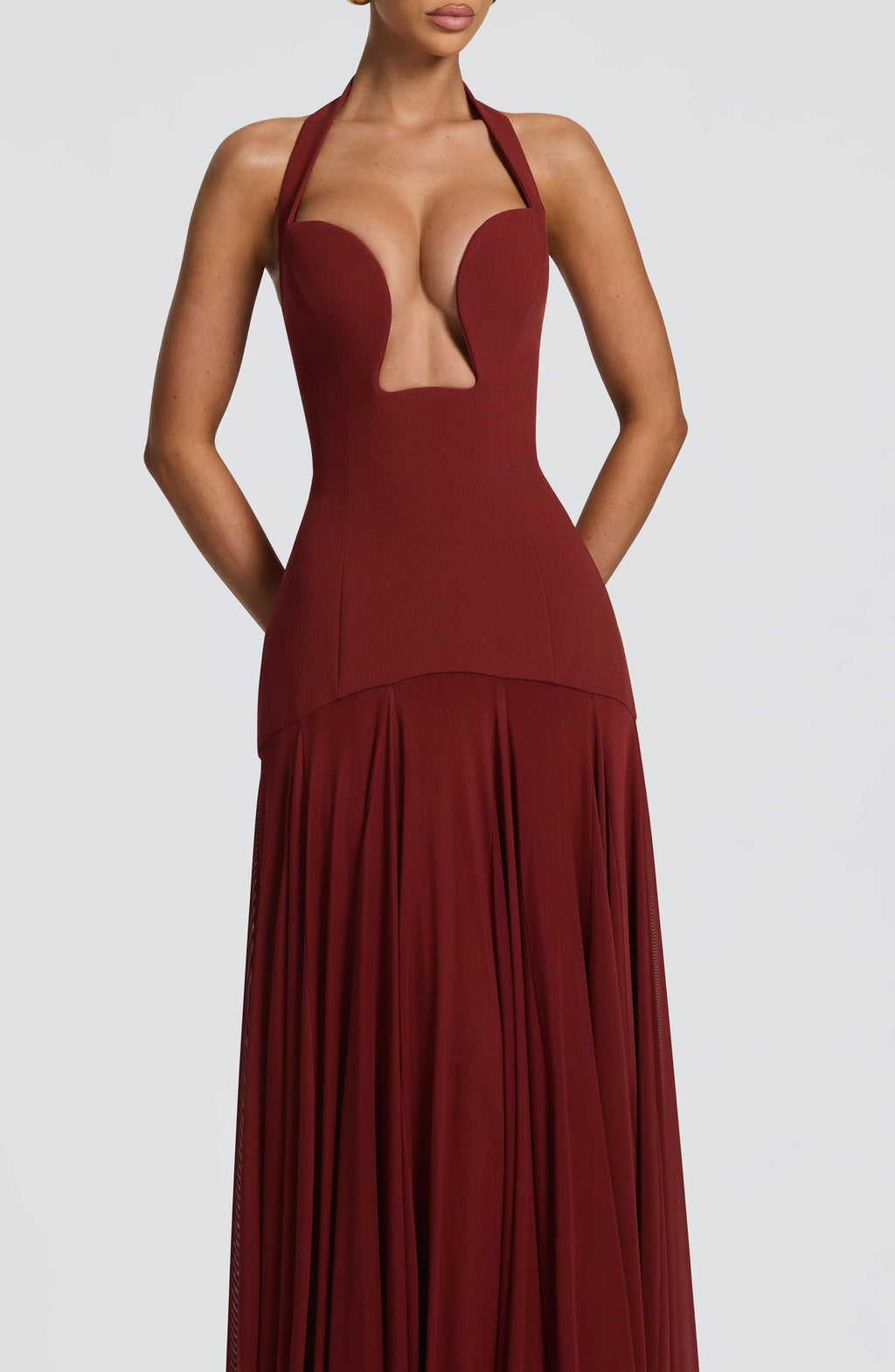 Robe longue Cyrene — Deep Rust — vue 5