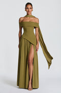Robe longue Delilah — Deep Olive