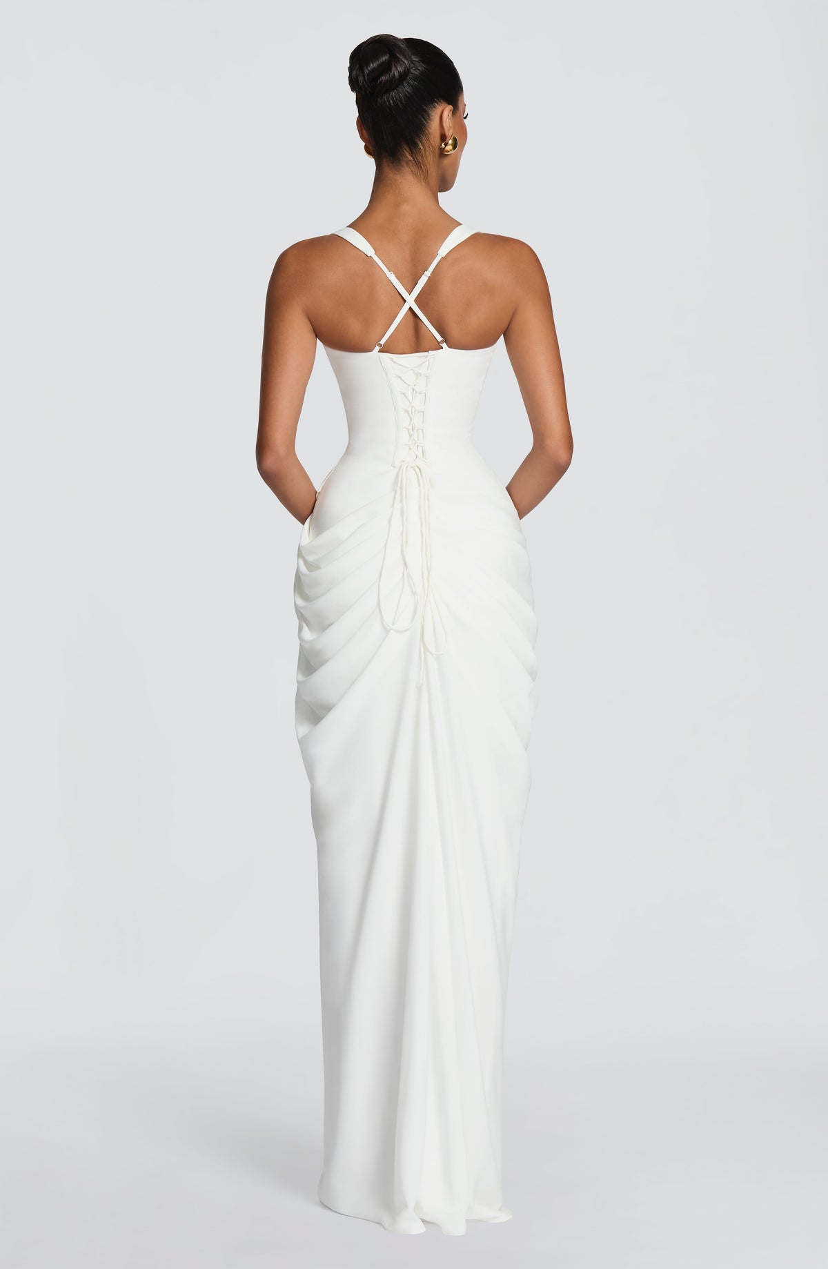 Robe longue Elara — Ivoire — vue 2