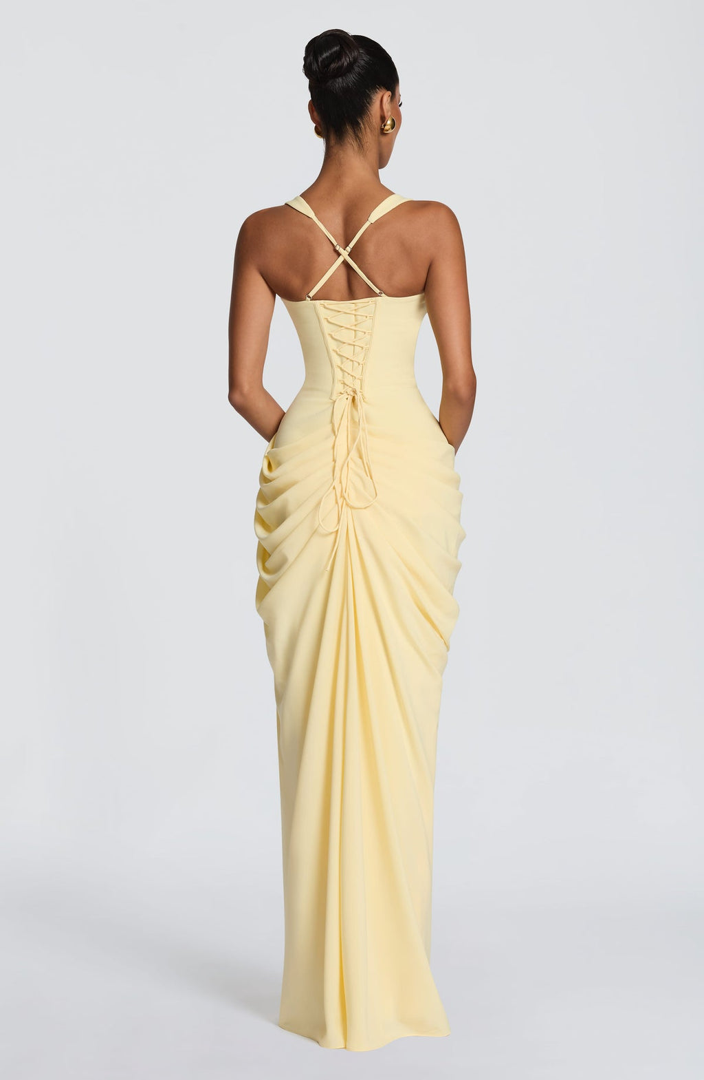 Robe longue Elara — Citron — vue 2
