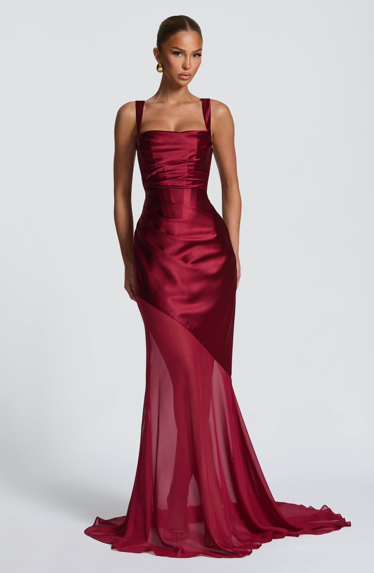 Robe de soirée Eliza — Bordeaux