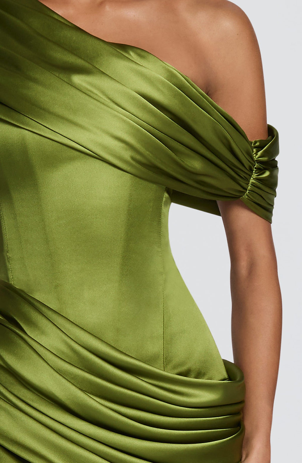 Robe longue Ella — Olive — vue 4