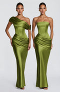 Robe longue Ella — Olive