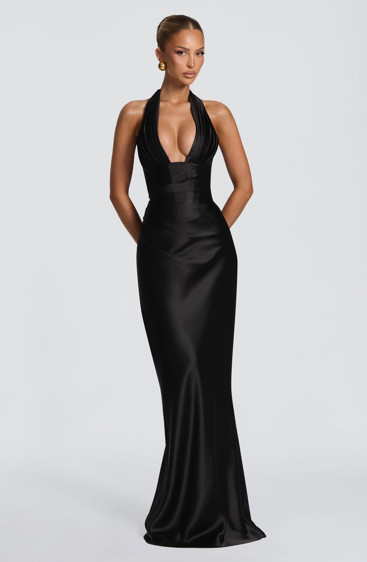 Robe longue Elowen — Noir