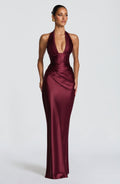 Robe longue Elowen — Rouge cerise