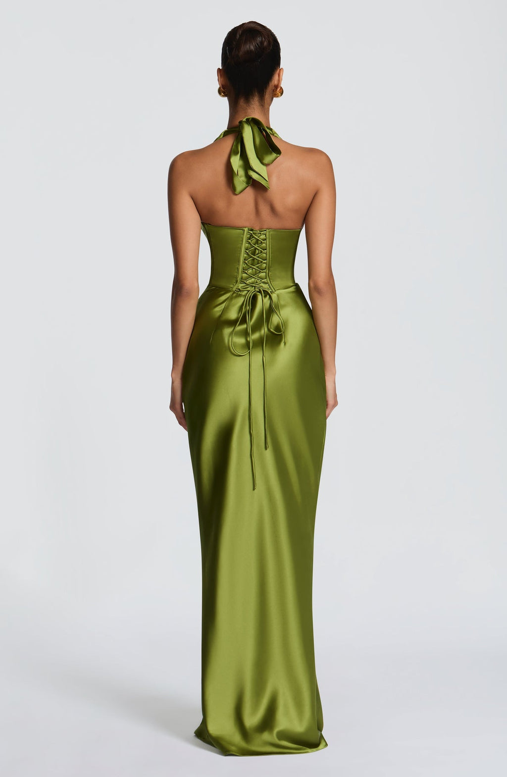 Robe longue Elowen — Olive — vue 2