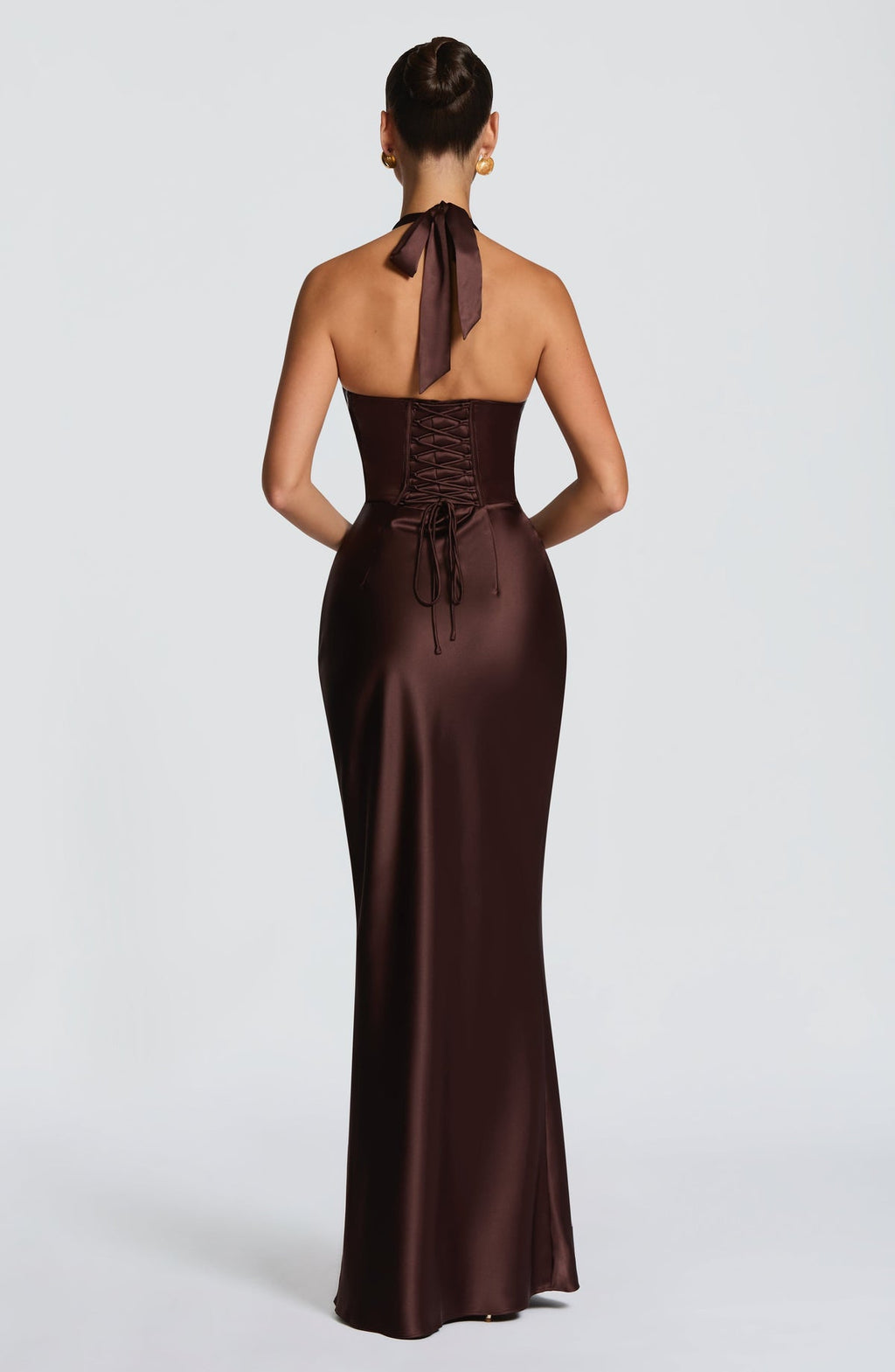 Robe longue Elowen — Prune — vue 2