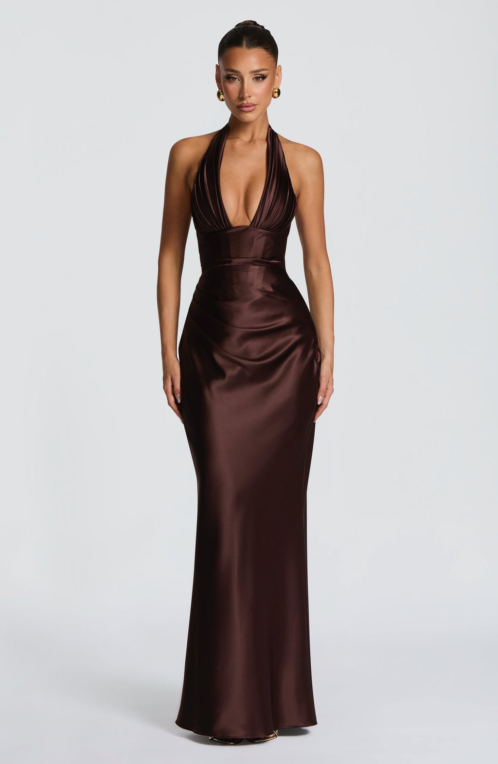 Robe longue Elowen — Prune