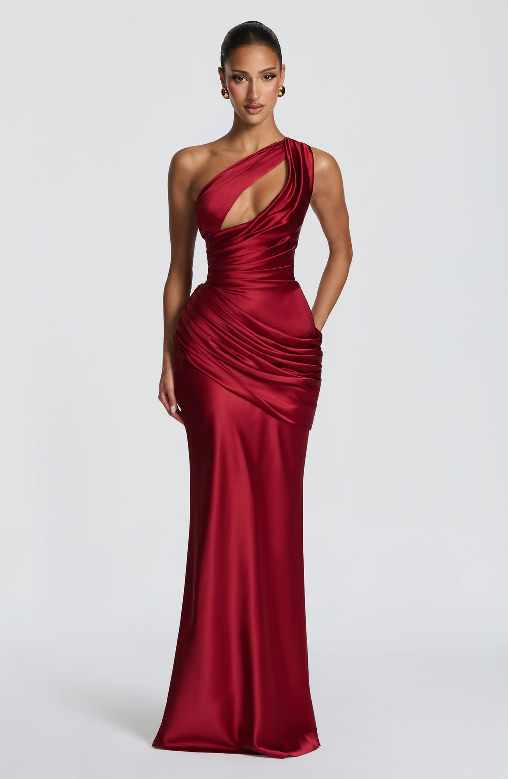 Robe longue Emina — Rouge profond