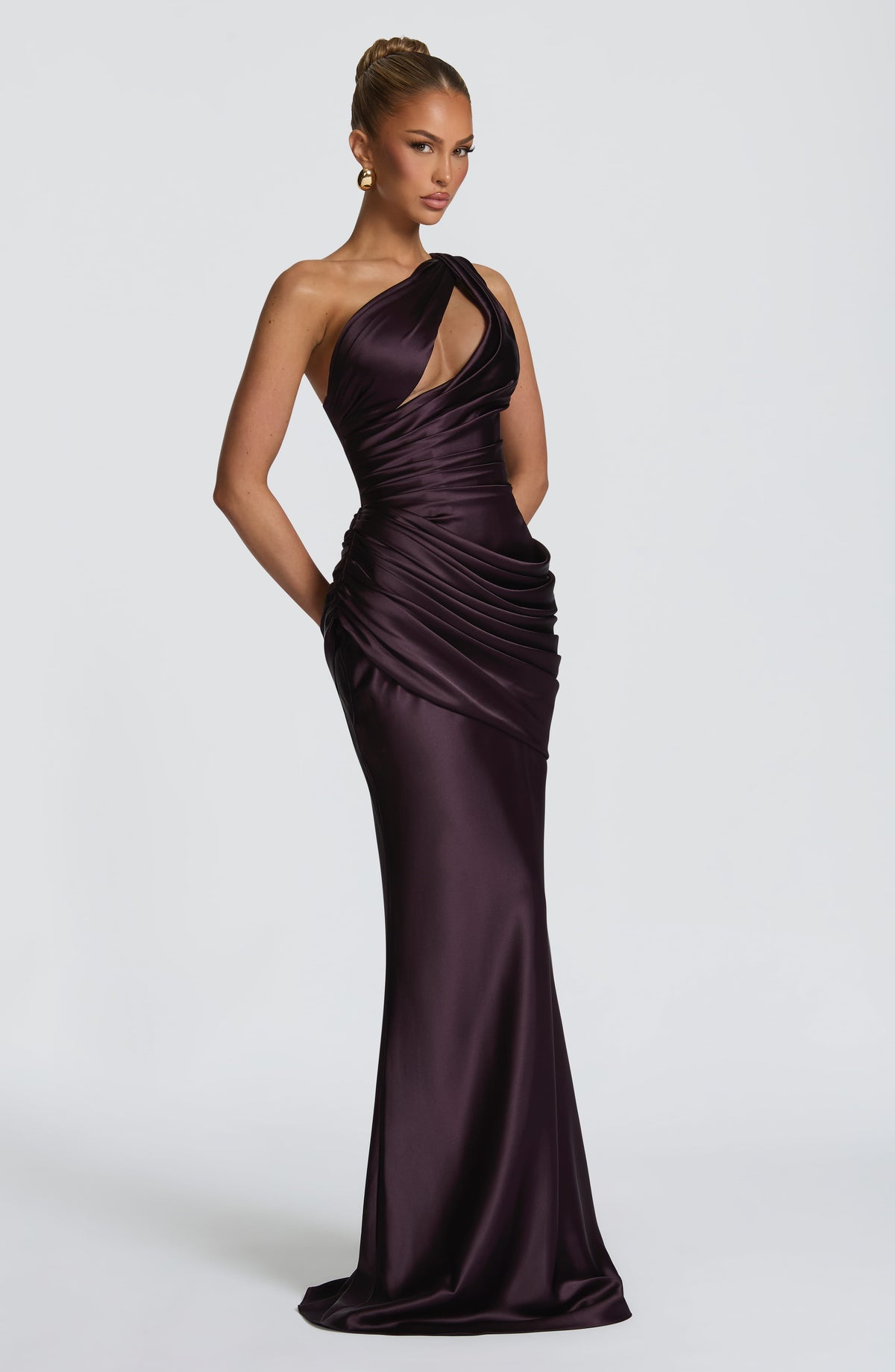 Robe longue Emina — Plum — vue 3