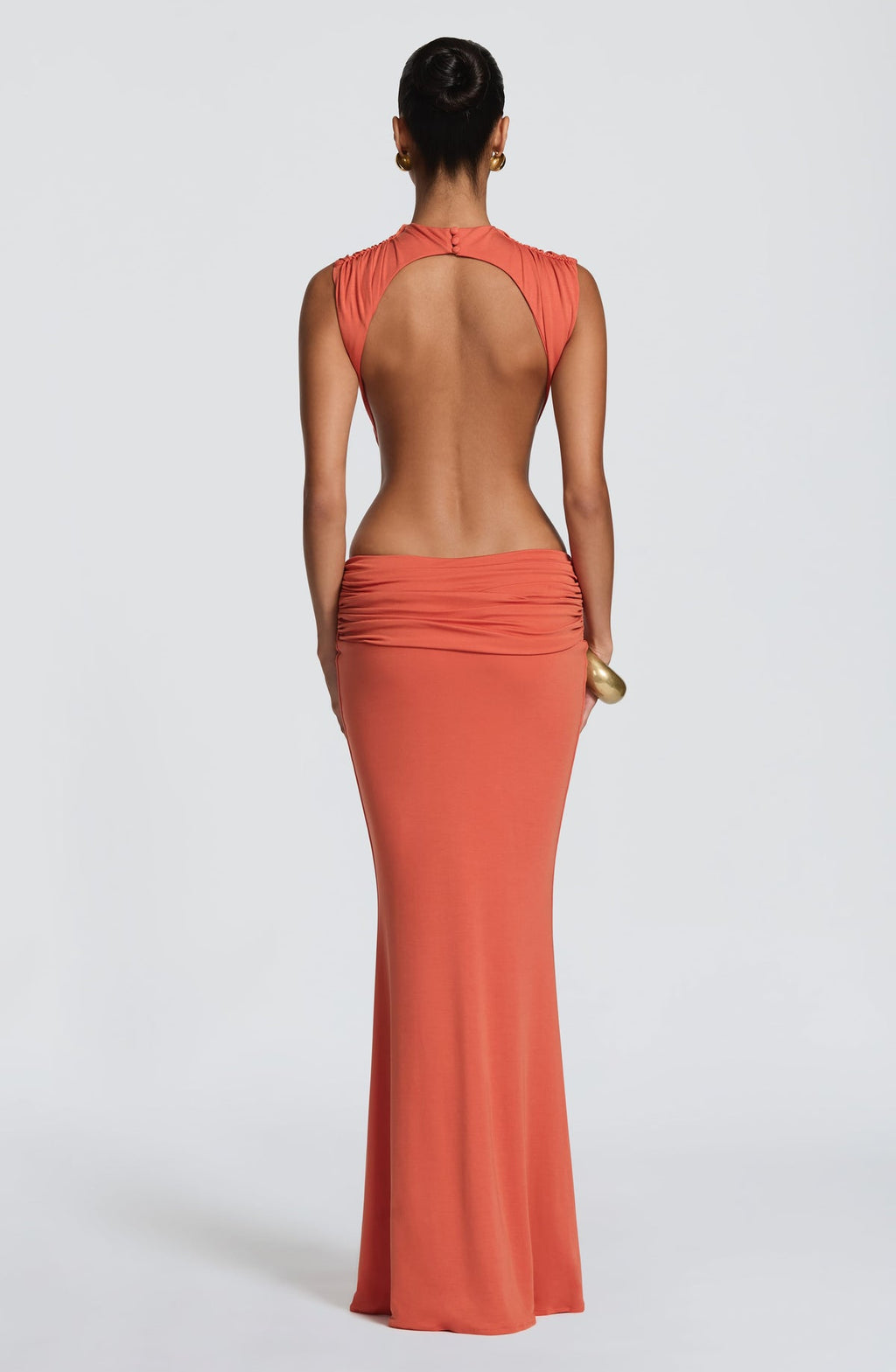 Robe longue Fenella — Burnt Orange — vue 2