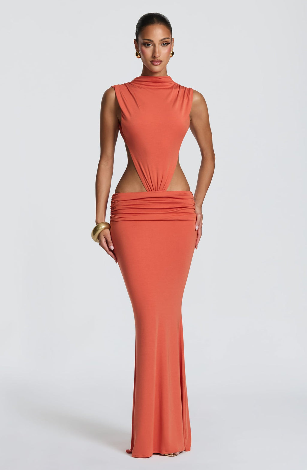 Robe longue Fenella — Burnt Orange