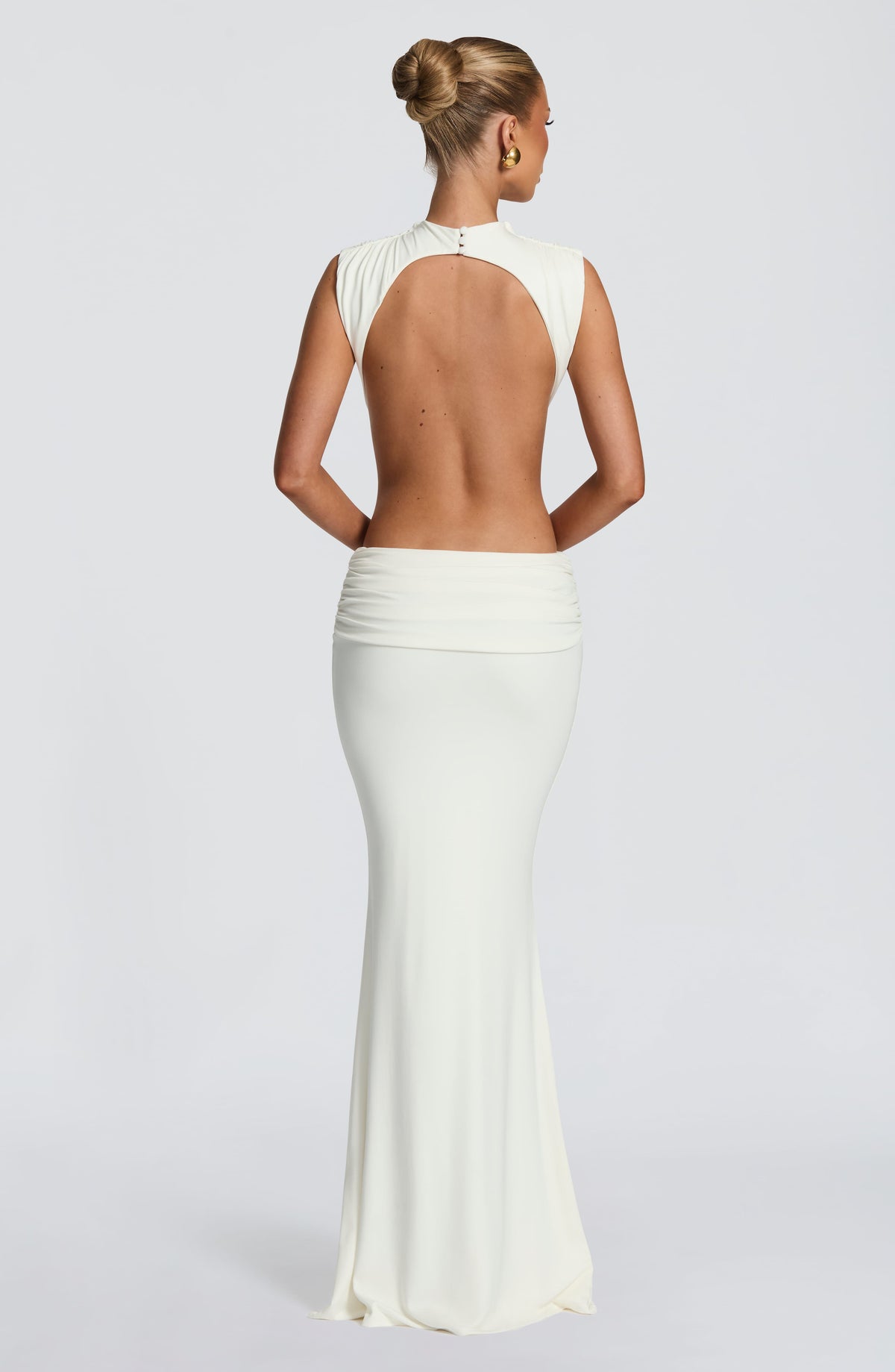 Robe longue Fenella — Ivoire — vue 2