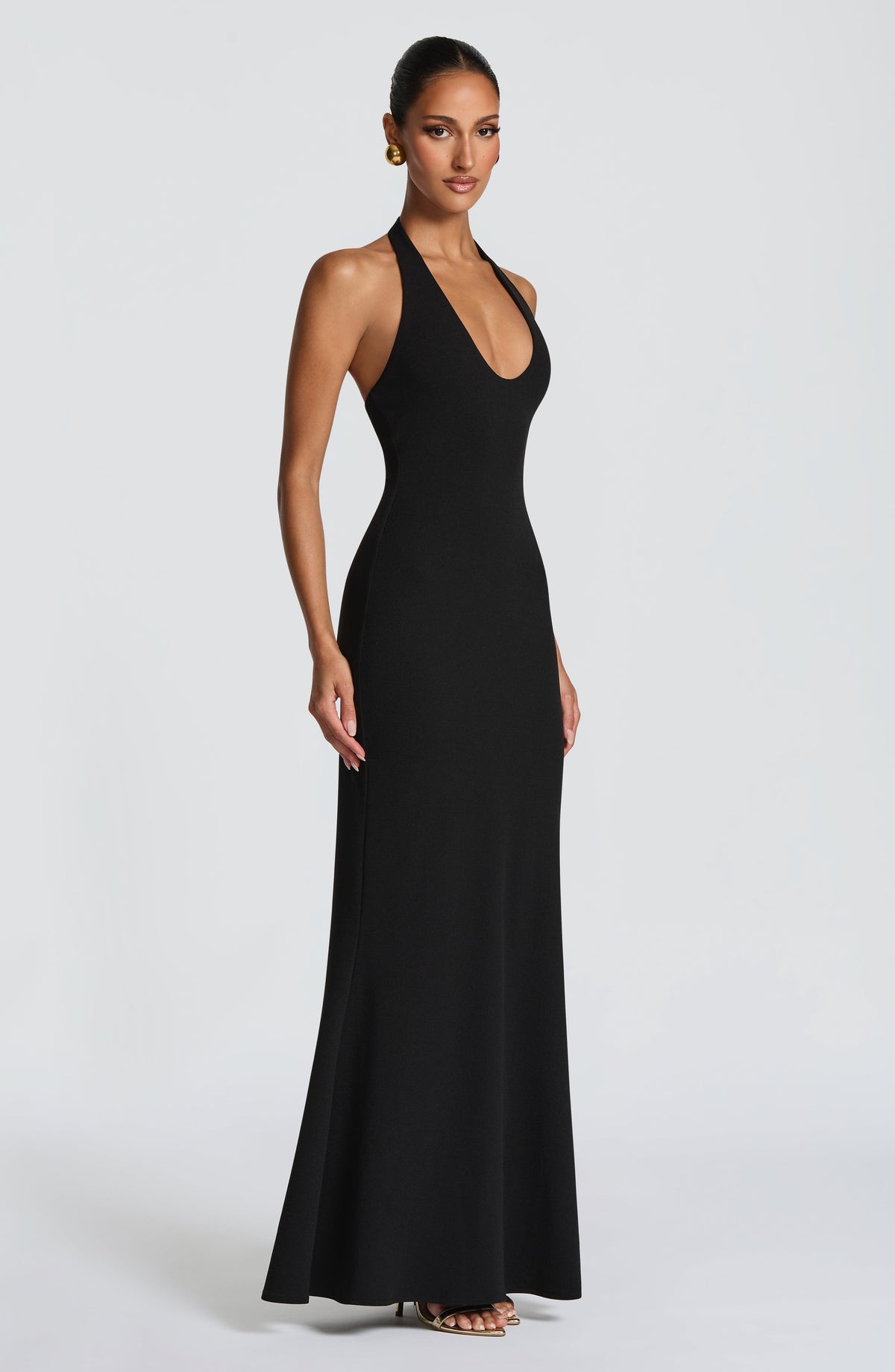 Robe longue Fern — Noir — vue 4