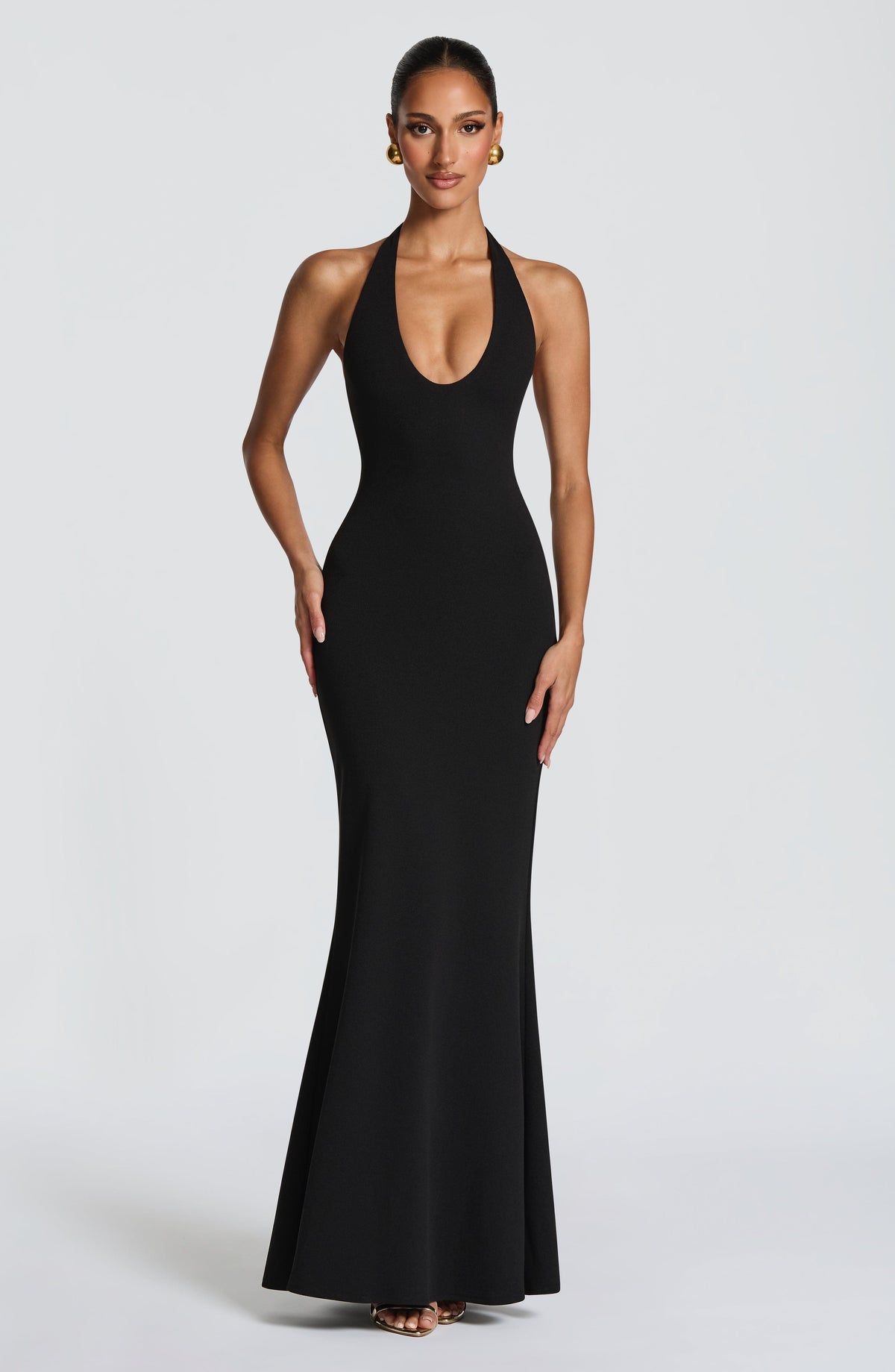 Robe longue Fern — Noir